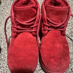 Kids Red Suede Shoes